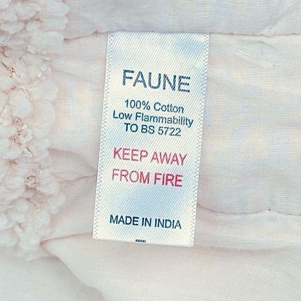 Faune Cotton Knit Shawl Collar Vest Oatmeal Cream Size Medium - Picture 7 of 8
